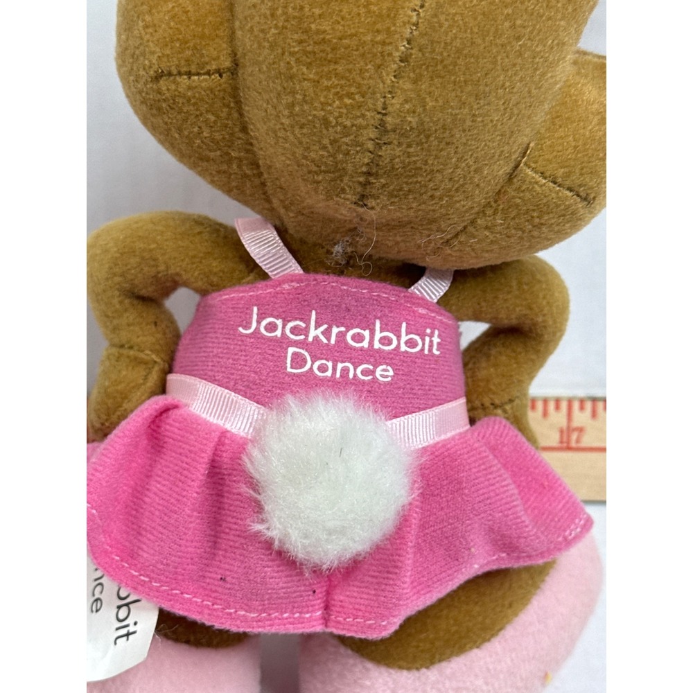 Rare Jackrabbit Dance Mascot Bunny Plush Ballerina Pink Tutu Soft Stuff Promo - Picture 5 of 8